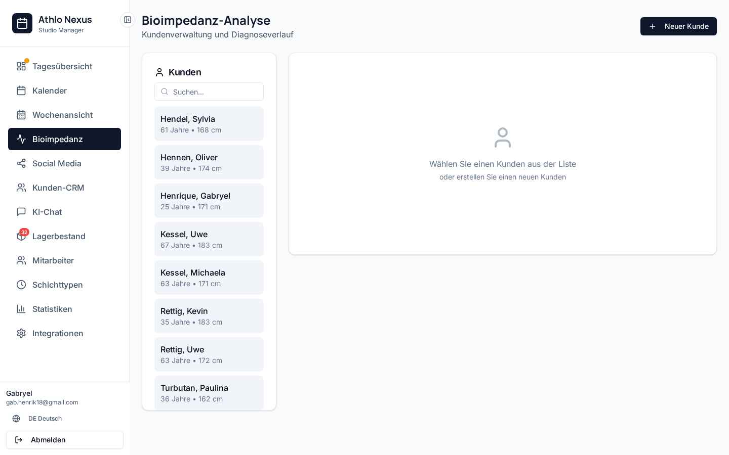 Bioimpedanz-Analyse